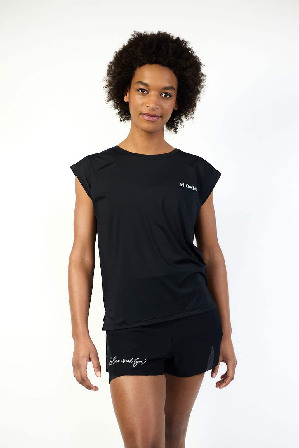T-shirt Ultra dry Stripe Black Women Edition