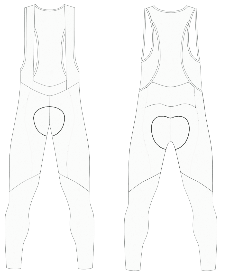 Cuissard long à bretelles - Personnalisable