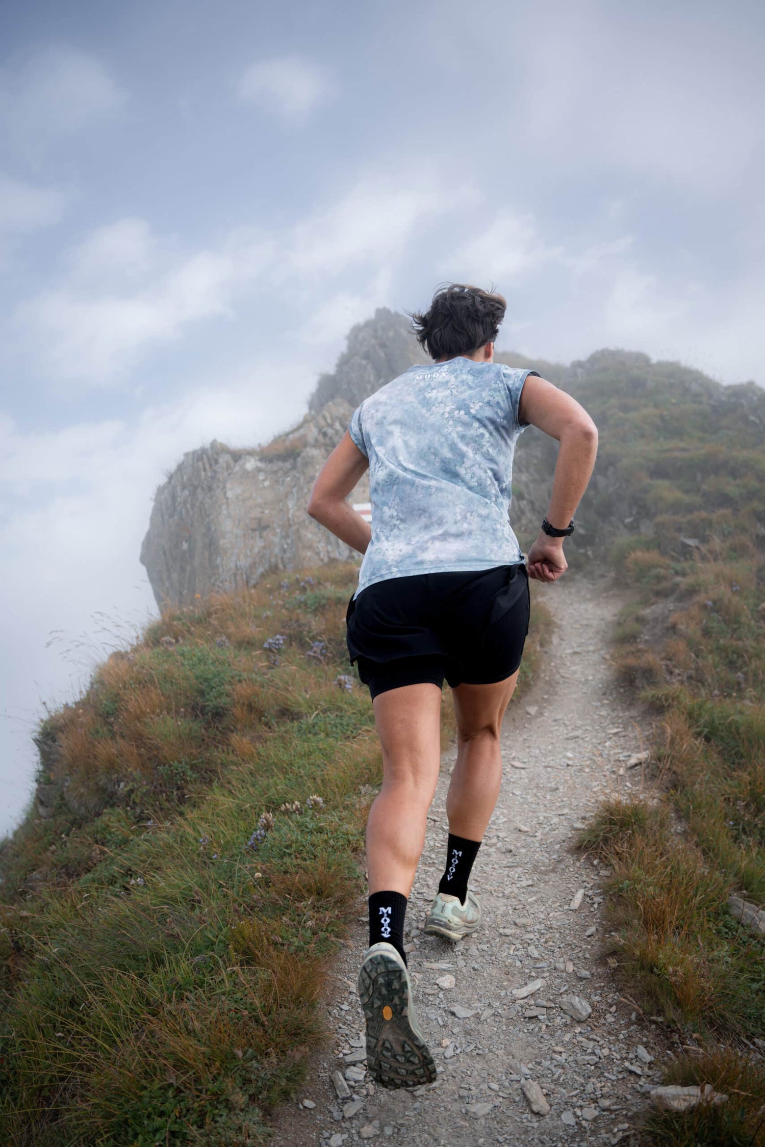 T-shirt OOrizon Aero Light - Green Flowers
