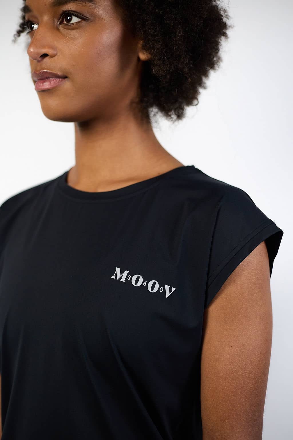 T-shirt Ultra dry Stripe Black Women Edition