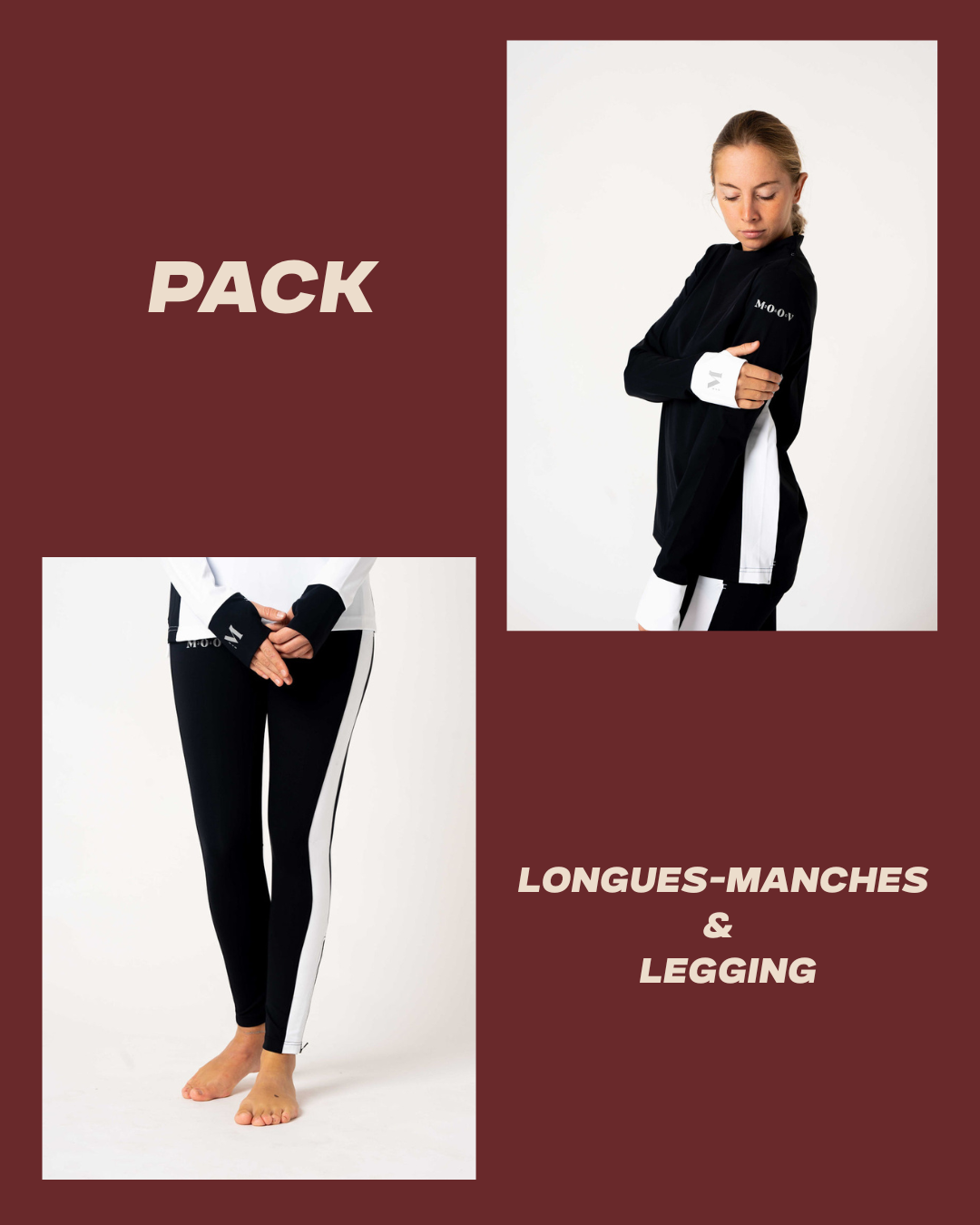 Pack hiver - Legging + manches longues B&amp;W