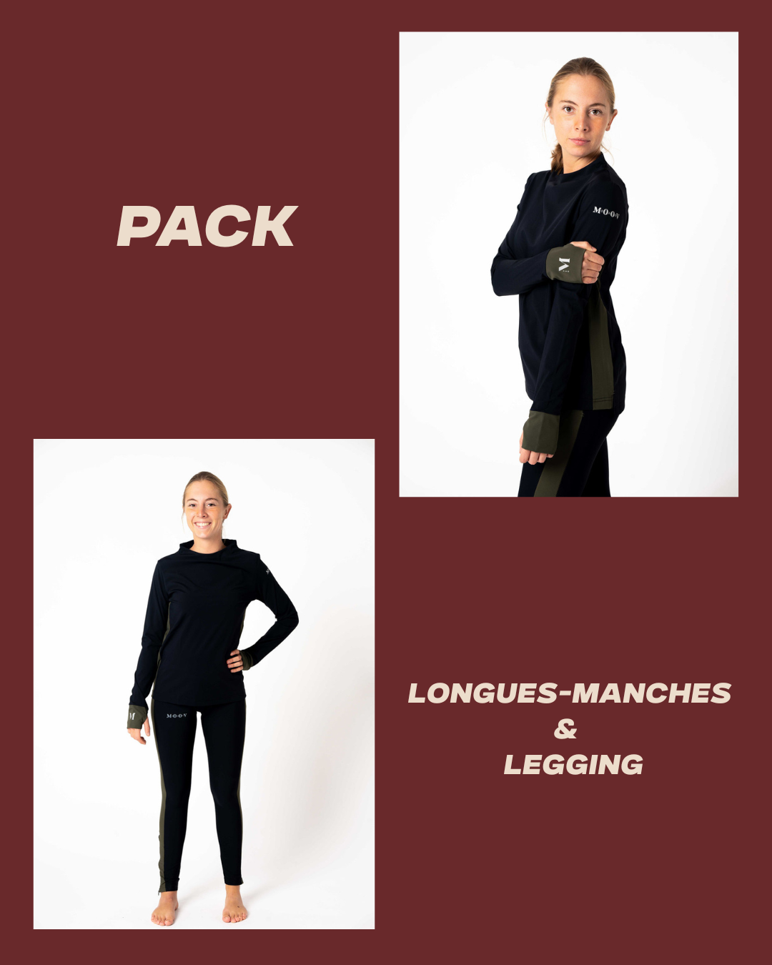 Pack hiver - Legging + manches longues KAKI