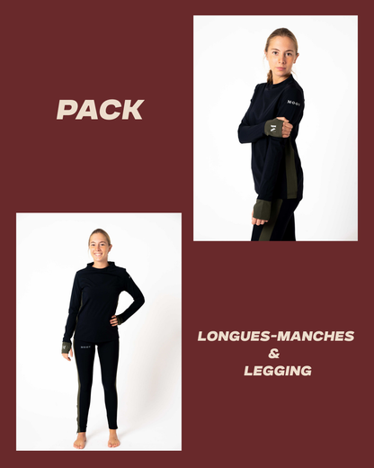 Pack hiver - Legging + manches longues KAKI