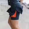 Women's fitness clothing detail shot