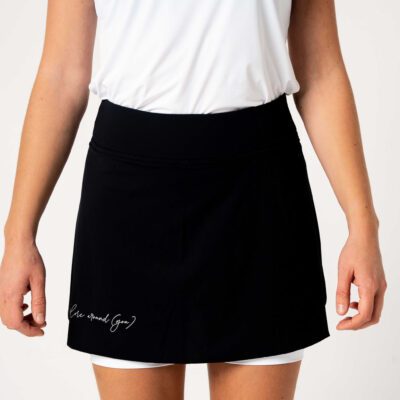 Eco-friendly running skirt Black - White