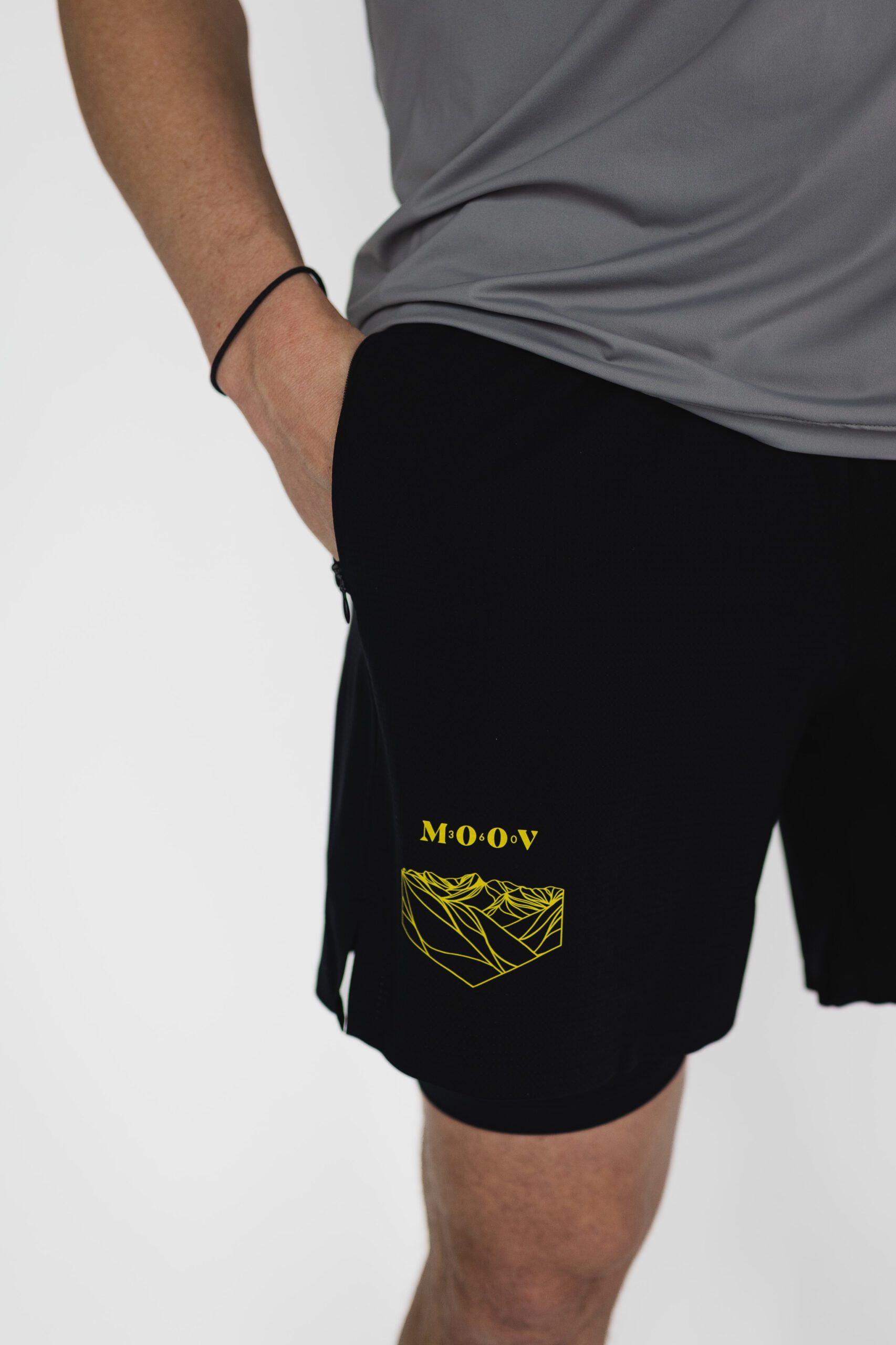 men's eco-friendly pro running shorts Black