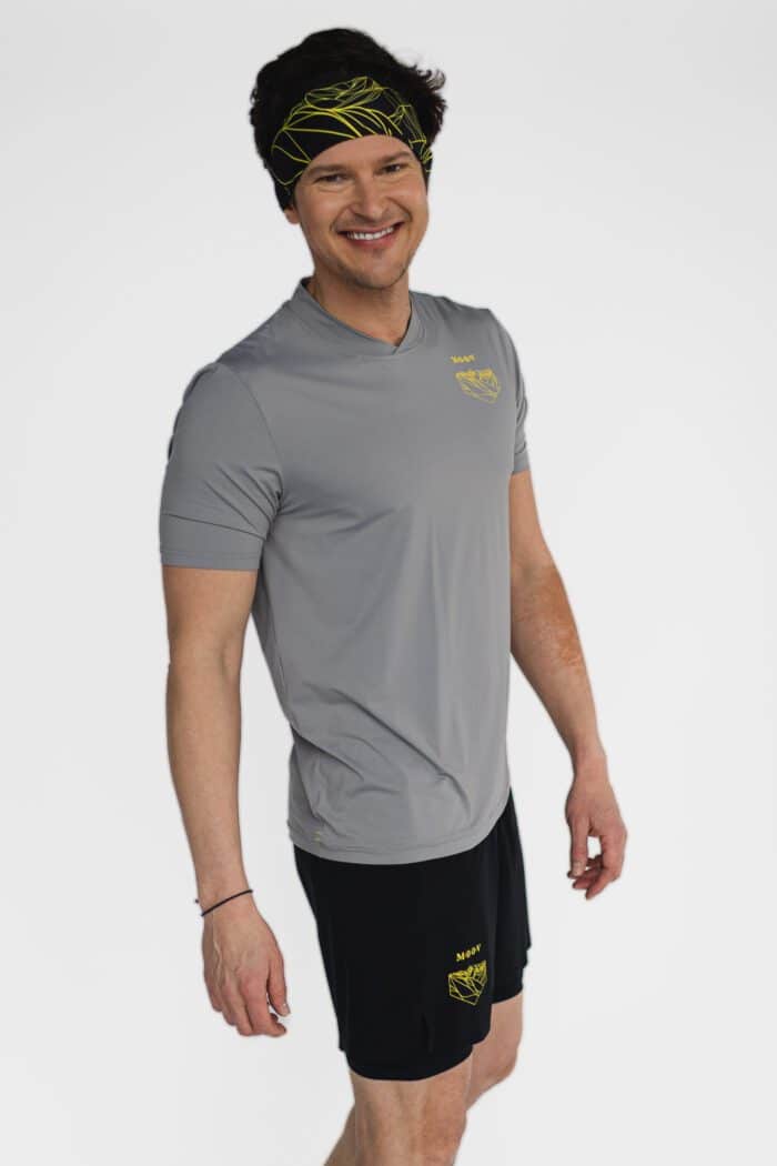 Men's eco-friendly short-sleeved Grey