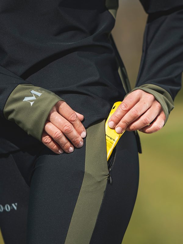 Woman wearing fitness clothing detail shot
